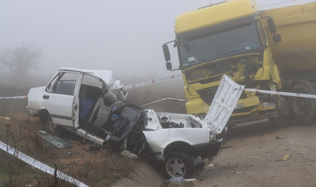 Tırla Çarpışan Otomobilin Sürücüsü Öldü