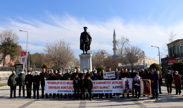 Atatürk ve Adalet Anıtlarına Saldırılara Edirne'den Tepki