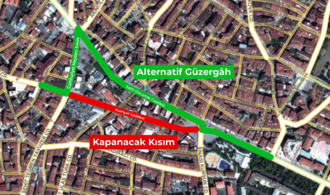 Çorlulular Dikkat! Bu Saatler Arasında Kumyol Caddesi Trafiğe Kapanacak!