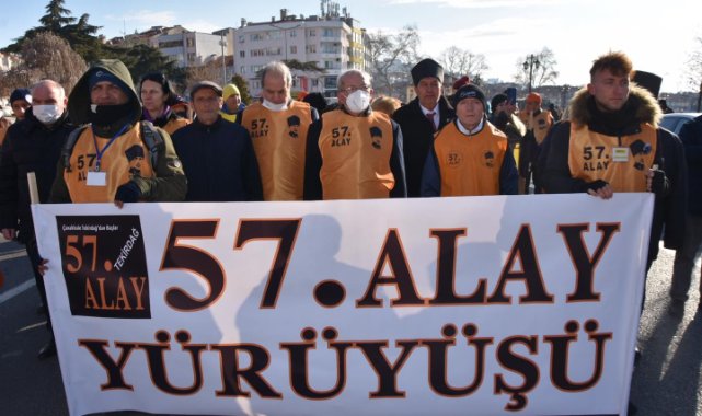 57 Gönüllü Tekirdağ'dan Çanakkale'ye Yürüyor