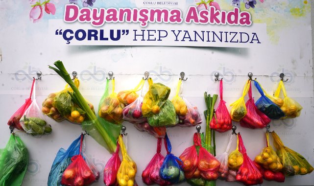 "Dayanışma Askıda, Çorlu Hep Yanınızda"
