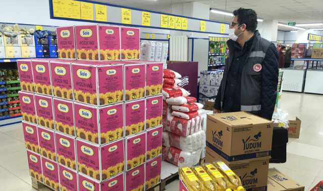 Marketlerde "Fahiş Fiyat" ve "Stokçuluk" Denetimi Yapıldı