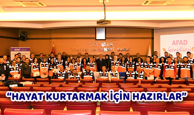 Destek AFAD Gönüllüleri Kimlik Kartlarını Aldı