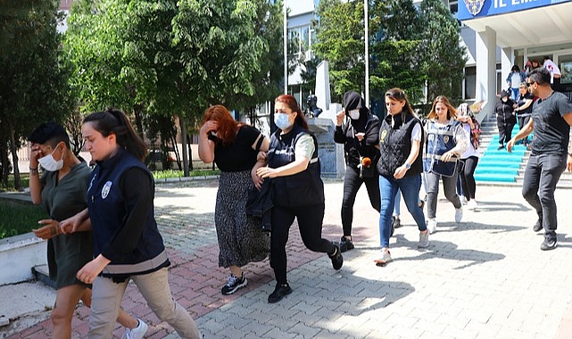 18 Adrese Eş Zamanlı Fuhuş Operasyonu, 8 Gözaltı