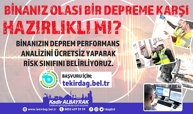 Bina Deprem Performans Analizinizi Yaptırdınız mı?