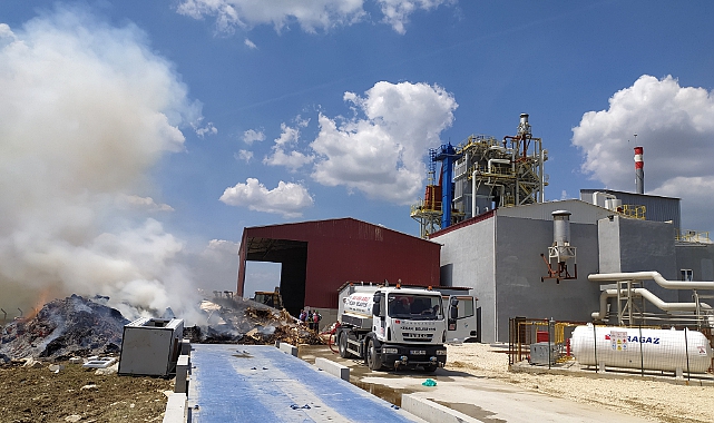 Biyokütle Enerji Santrali'nde Korkutan Yangın! 4 İşçi Hastaneye Kaldırıldı