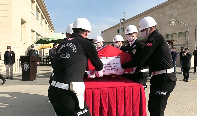 Mersin'de Trafik Kazasında Ölen Polis Memuru İçin Tören Düzenlendi