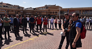 Keşan Belediyesinde Deprem Tatbikatı Yapıldı
