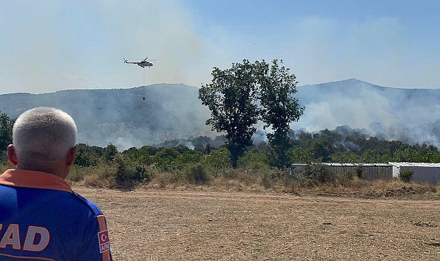 Kırklareli’nde Orman Yangınına Havadan ve Karadan Müdahale Ediliyor