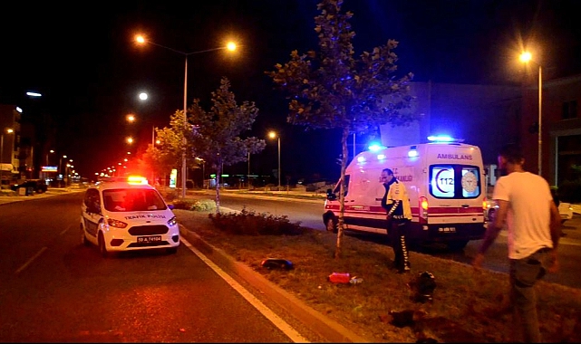 Orta Refüje Çarpan Genç Motosikletli Hayatını Kaybetti