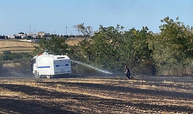 TOMA Bu Kez Çorlu'da Çıkan Yangına Müdahale Etti