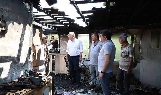 Evde Çıkan Yangın Hasara Neden Oldu