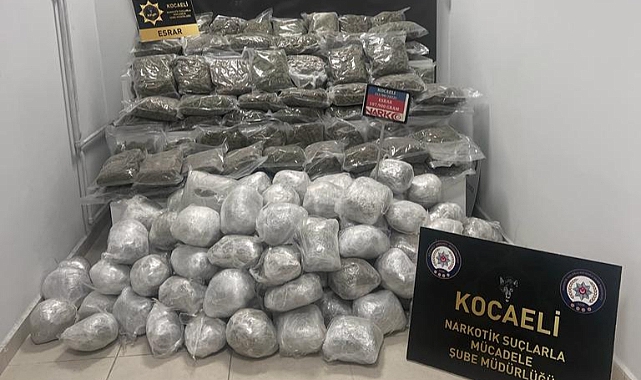 Kocaeli'de 107 Kilogram Uyuşturucu Ele Geçirildi