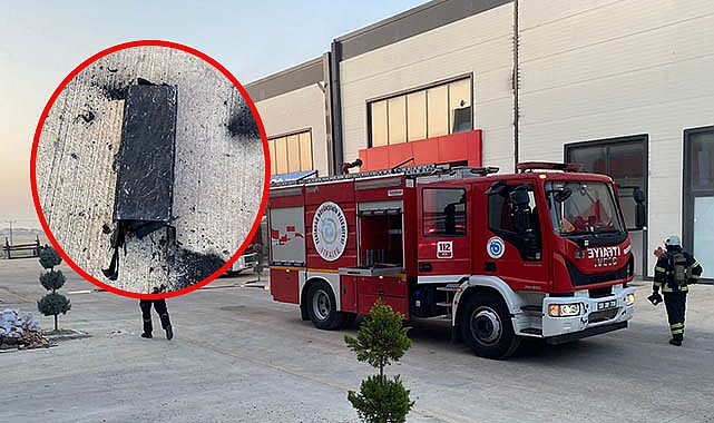 Patlayan Akü Yangın Çıkardı