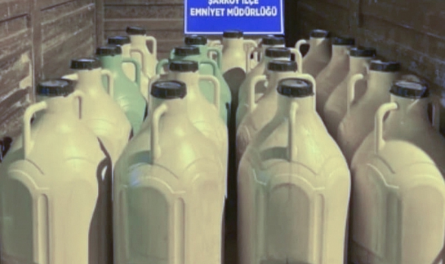 Kaçak Üretilen 1 Ton İçki Ele Geçirildi