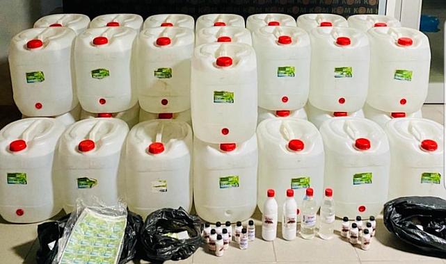 5 Kişi 1100 Litre Etil Alkol İle Yakalandı