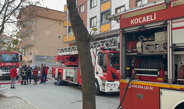 Gebze'de Apartmanda Yangın