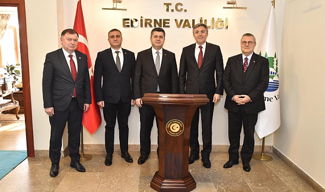 HÖH Genel Başkanı Karadayı, Edirne Valisi Kırbıyık'ı Ziyaret Etti