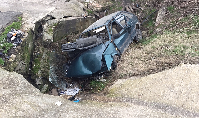 Köprünün Duvarına Çarpan Otomobilin Sürücüsü Öldü