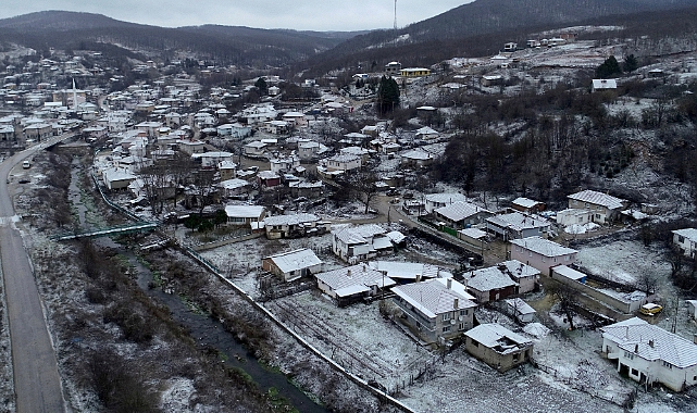 Istranca Ormanları Beyaza Büründü