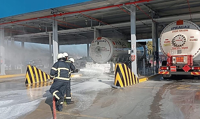 Tekirdağ'da "endüstriyel kaza tatbikatı" yapıldı