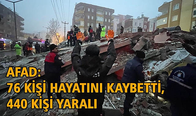 AFAD: 76 Kişi Hayatını Kaybetti, 440 Kişi Yaralı