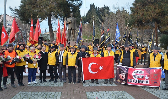 "57. Alay" İçin Tekirdağ'dan Yola Çıkan Gönüllüler Gelibolu'ya Ulaştı
