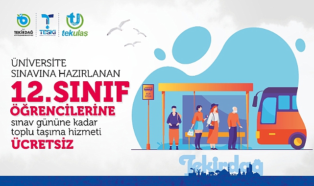 Büyükşehirden 12. Sınıflara Ücretsiz Ulaşım Hizmeti