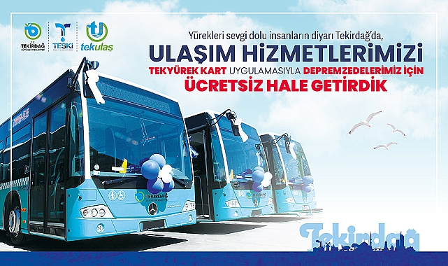 Büyükşehirden Depremzedeler İçin Ücretsiz Ulaşım Hizmeti