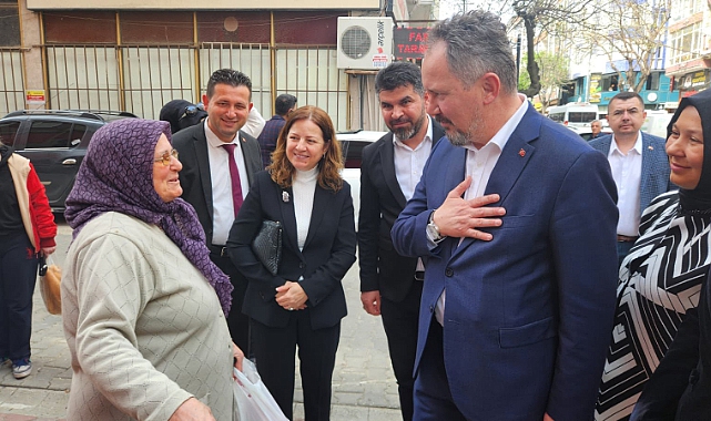 AK Parti Milletvekili Adayı Özcan'a Çorlu'da Sevgi Seli