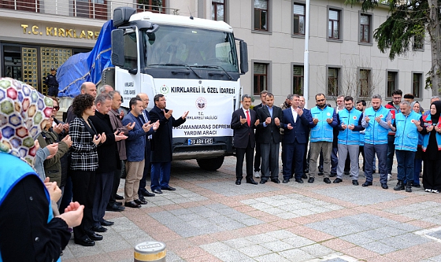 Kırklareli'nden Deprem Bölgesine Kuru Gıda ve Bakliyat Gönderildi