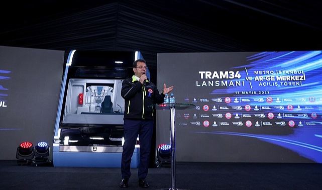 İBB'nin Yerli Tramvayı Tram34 Törenle Tanıtıldı