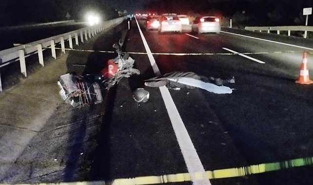 Kamyona Arkadan Çarpan Motosiklet Sürücüsü Öldü