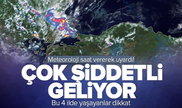 Tekirdağ'da Yaşayanlar Dikkat! 4 Saat İçinde Kuvvetli Yağış Gelecek
