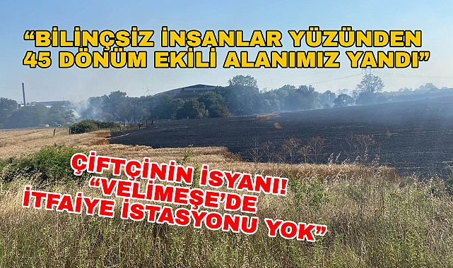 "Bilinçsiz İnsanlar Yüzünden 45 Dönüm Ekili Alanımız Yandı"