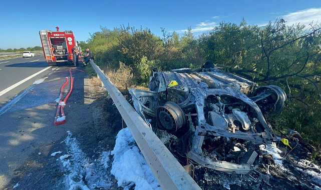 Feci Kaza! Sürücü Yanarak Can Verdi