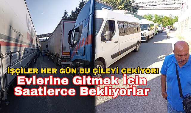İşçiler Her Gün Bu Çileyi Çekiyor! Evlerine Gitmek İçin Saatlerce Bekliyorlar