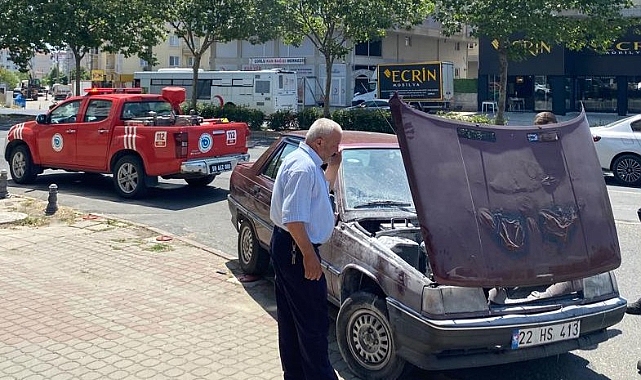 Tamirden Çıkan Otomobil Alev Aldı