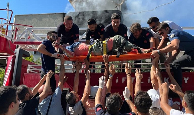 Yalova'da Evde Çıkan Yangında 1 Kişi Yaralandı