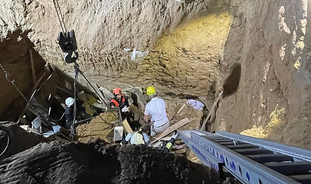 Fabrika inşaatında göçük; 1 ölü, 1 yaralı