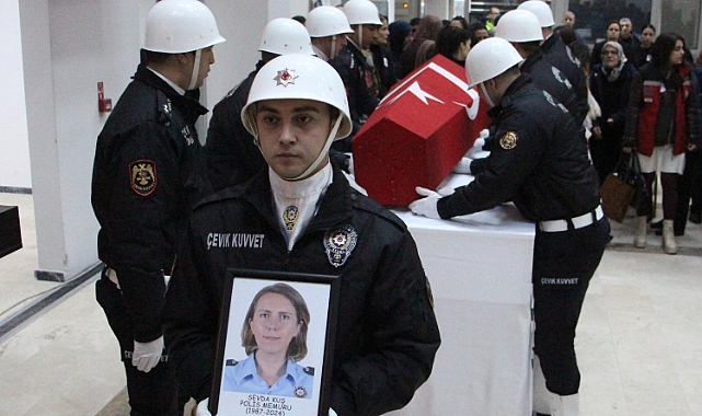 Komiser Eski Eşinin Öldürdüğü Polis Sevda, Gözyaşlarıyla Tekirdağ'a Uğurlandı