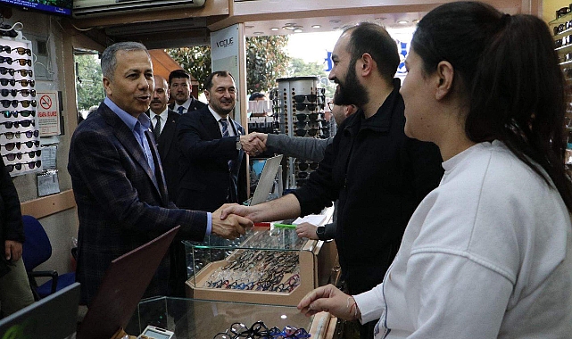 Bakan Yerlikaya'dan Tekirdağ'da Esnaf Ziyareti