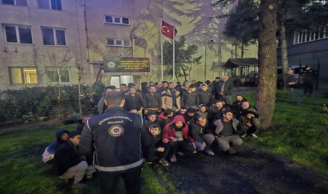 Bursa'da 63 kaçak göçmen yakalandı