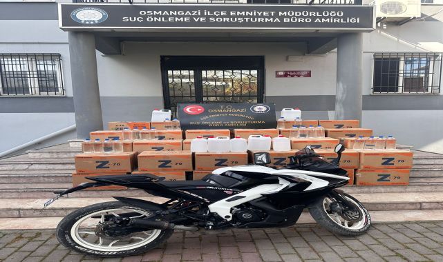 Bursa'da kaçak alkol operasyonunda 2 gözaltı