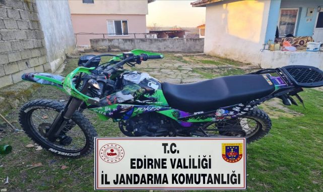 Edirne'de motosiklet hırsızlığı şüphelisi yakalandı