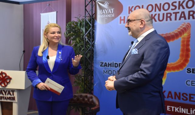 Özel Hayat Hastanesi, Zahide Yetiş moderatörlüğünde düzenlenen etkinlikle kolon kanserine dikkat çekti