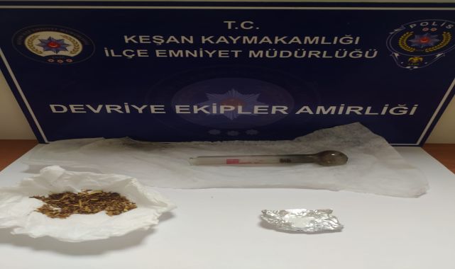 Üzerinde uyuşturucu  bulunan 3 şüpheliye gözaltı