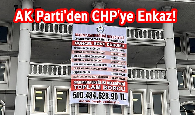 AK Parti'den CHP'ye Enkaz! Toplam Borç 500 Milyon 434 Bin TL
