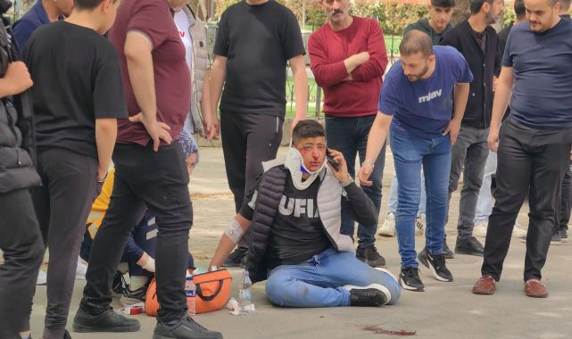Çarpışan motosikletlerin sürücüleri yaralandı