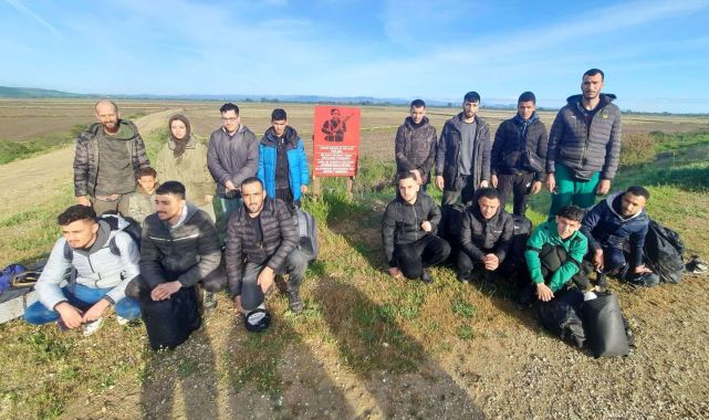 Edirne'de 23 kaçak göçmen yakalandı
